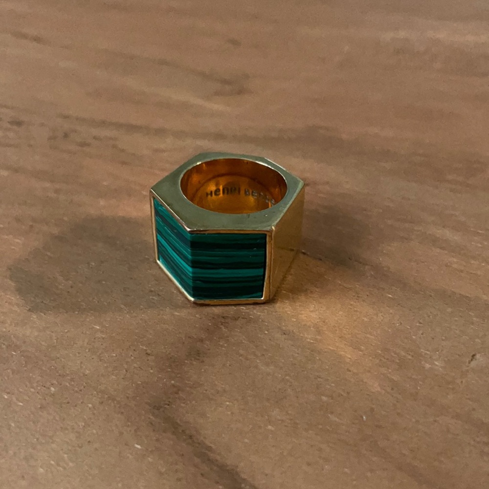 Henri Bendel Polished Gold Statement Ring